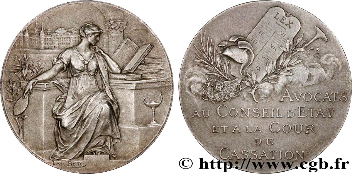 DROIT ET JURIDIQUE Médaille, Avocats au Conseil d’État et à la Cour de Cassation EBC
