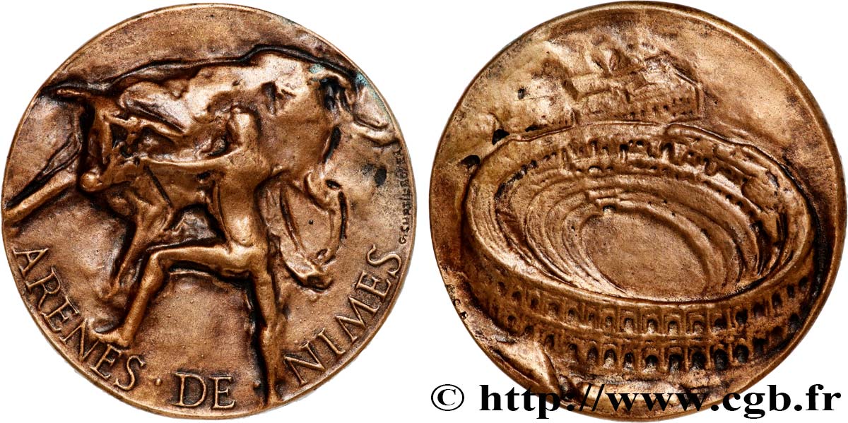 V REPUBLIC Médaille, Arènes de Nîmes AU