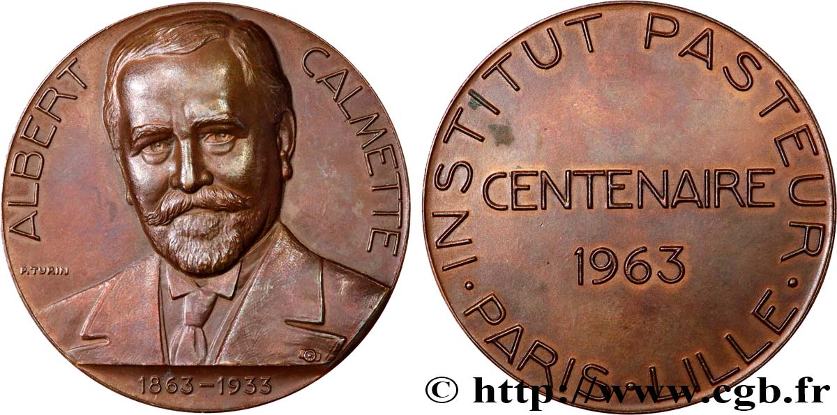 SCIENCES & SCIENTIFIQUES Médaille, Institut Pasteur, Albert Calmette AU
