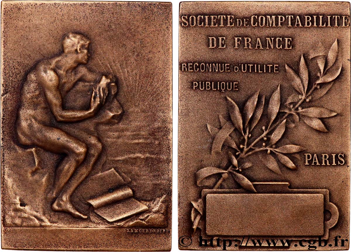 III REPUBLIC Plaquette, Société de comptabilité de France XF