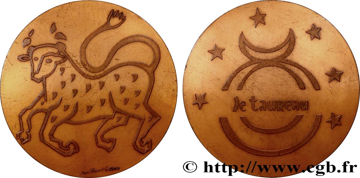ANIMAUX Médaille animalière - Taureau TTB+