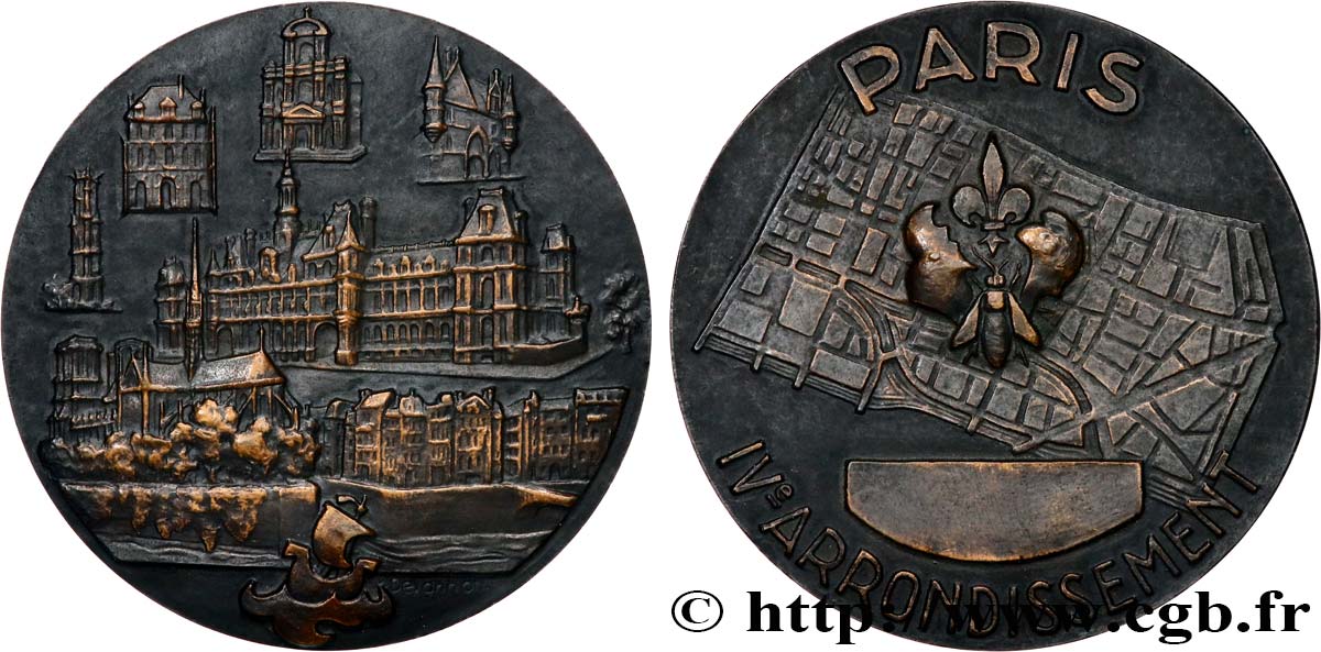 CINQUIÈME RÉPUBLIQUE Médaille, Ville de Paris SUP