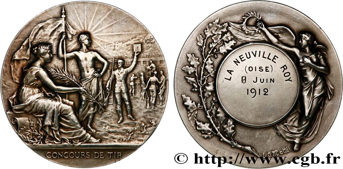 SHOOTING AND ARQUEBUSE Médaille, Concours de tir XF