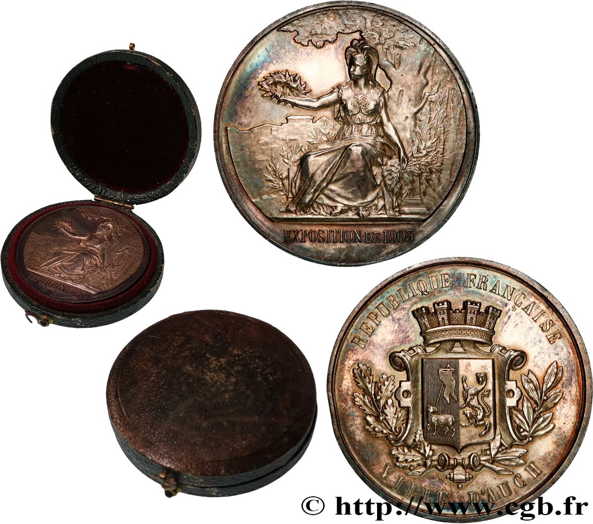 TROISIÈME RÉPUBLIQUE Médaille, Exposition de 1903 TTB+