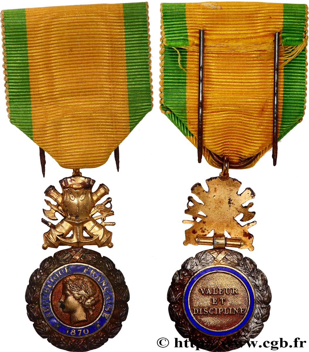 III REPUBLIC Médaille militaire, sous-officier XF