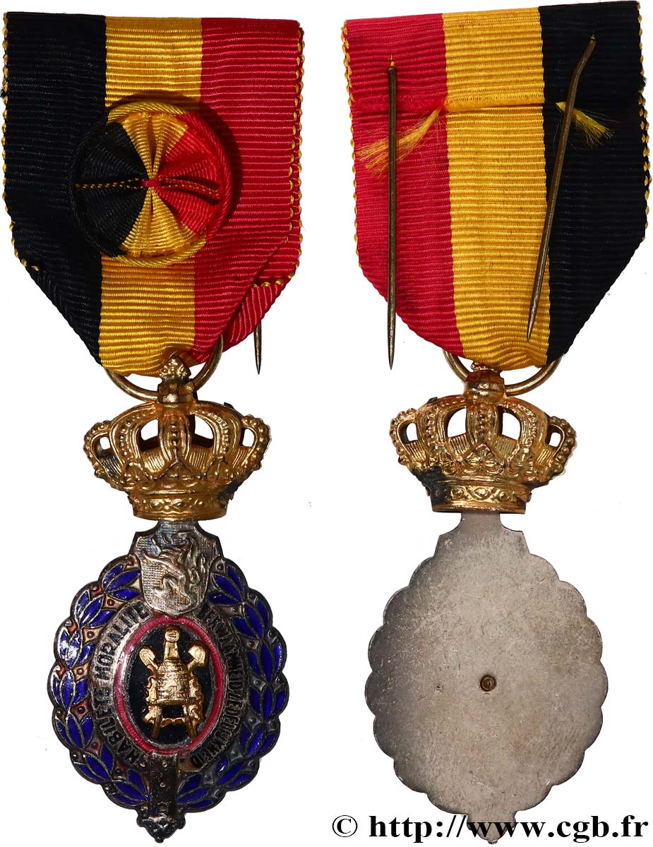 BELGIUM Médaille du travail, Habileté et moralité AU