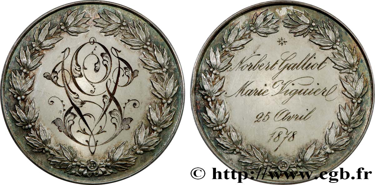 AMOUR ET MARIAGE Médaille de mariage VZ