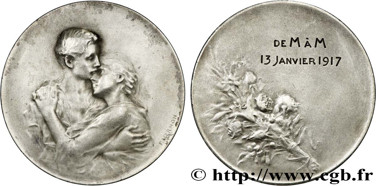 AMOUR ET MARIAGE Médaille de mariage TTB