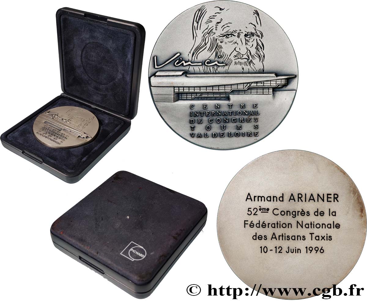 QUINTA REPUBLICA FRANCESA Médaille, 52e Congrès de la Fédération Nationale des Artisans Taxis EBC