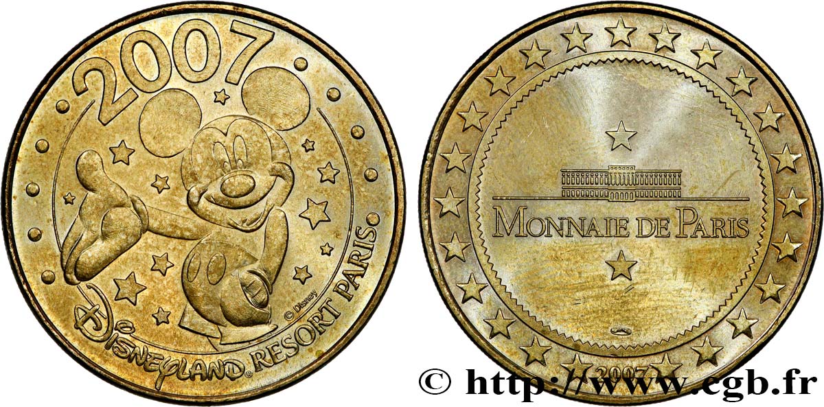 MÉDAILLES TOURISTIQUES Médaille touristique, Disneyland Resort Paris TTB+