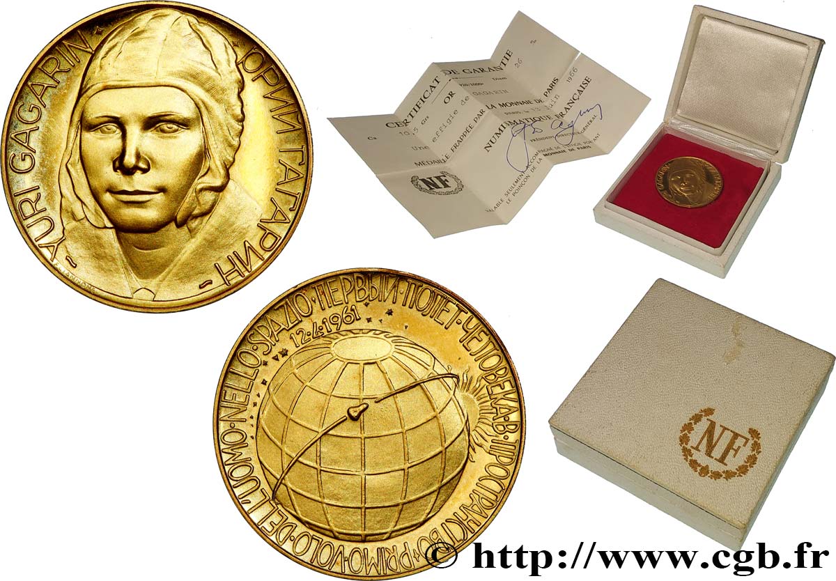 CONQUEST SPACE - SPACE EXPLORATION Médaille, Yuri Gagarin AU