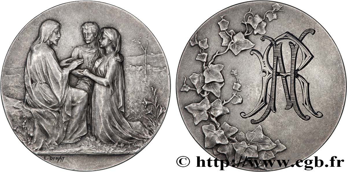 AMOUR ET MARIAGE Médaille de mariage TTB+