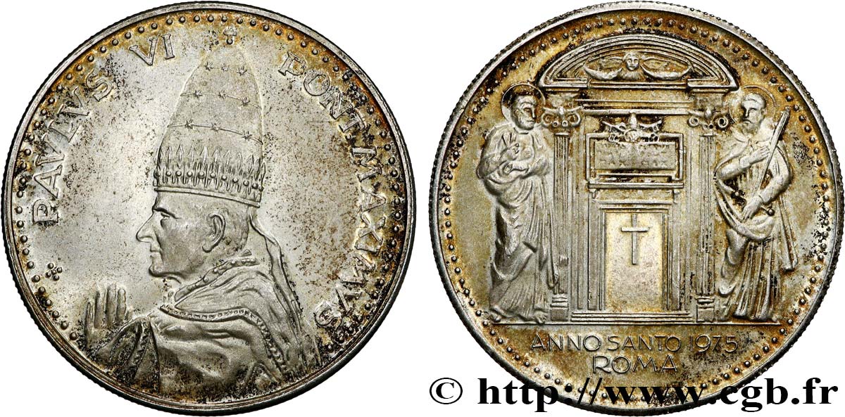 VATICAN AND PAPAL STATES Médaille, Pape Paul VI, Année Sainte AU