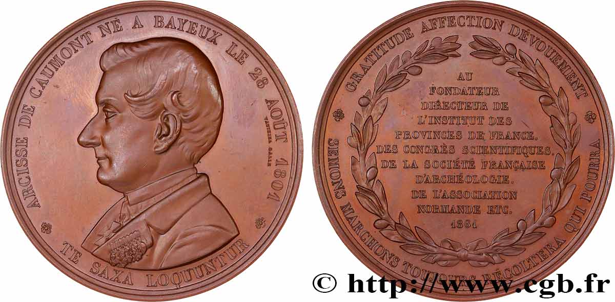 SCIENCE & SCIENTIFIC Médaille, Arcisse de Caumont AU