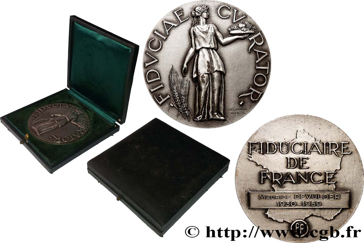 FUNFTE FRANZOSISCHE REPUBLIK Médaille, Fiduciaire de France VZ
