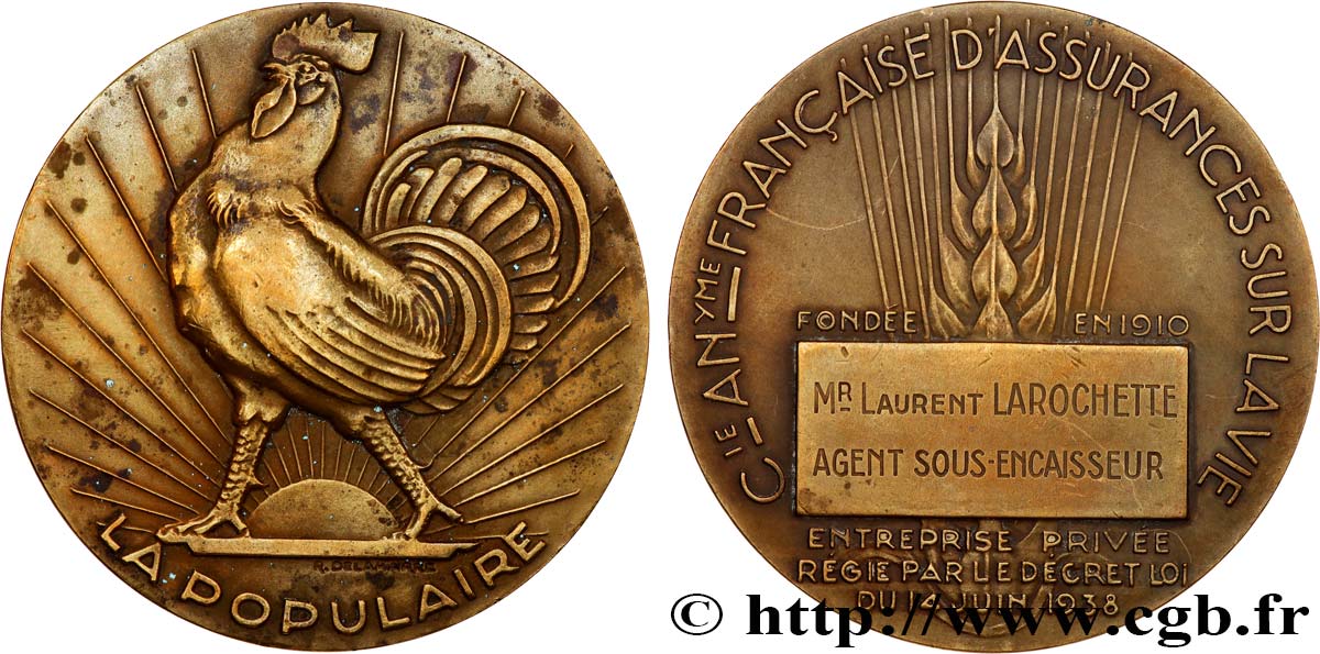 ASSURANCES Médaille, La Populaire XF