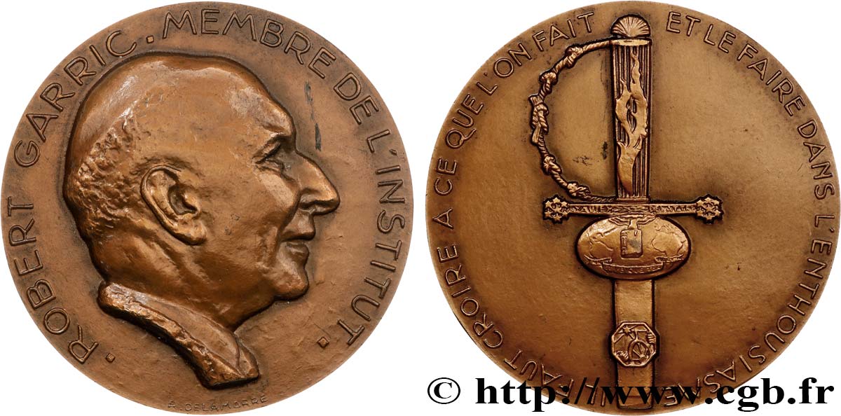 LITERATURE : WRITERS - POETS Médaille, Robert Garric VZ