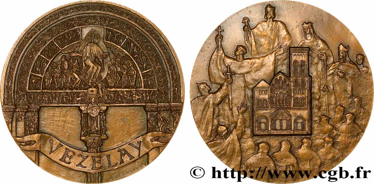 MÉDAILLES RELIGIEUSES Médaille, Vézelay SUP