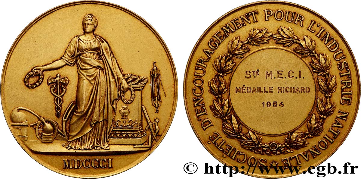 QUATRIÈME RÉPUBLIQUE Médaille d’encouragement, Médaille Richard SUP
