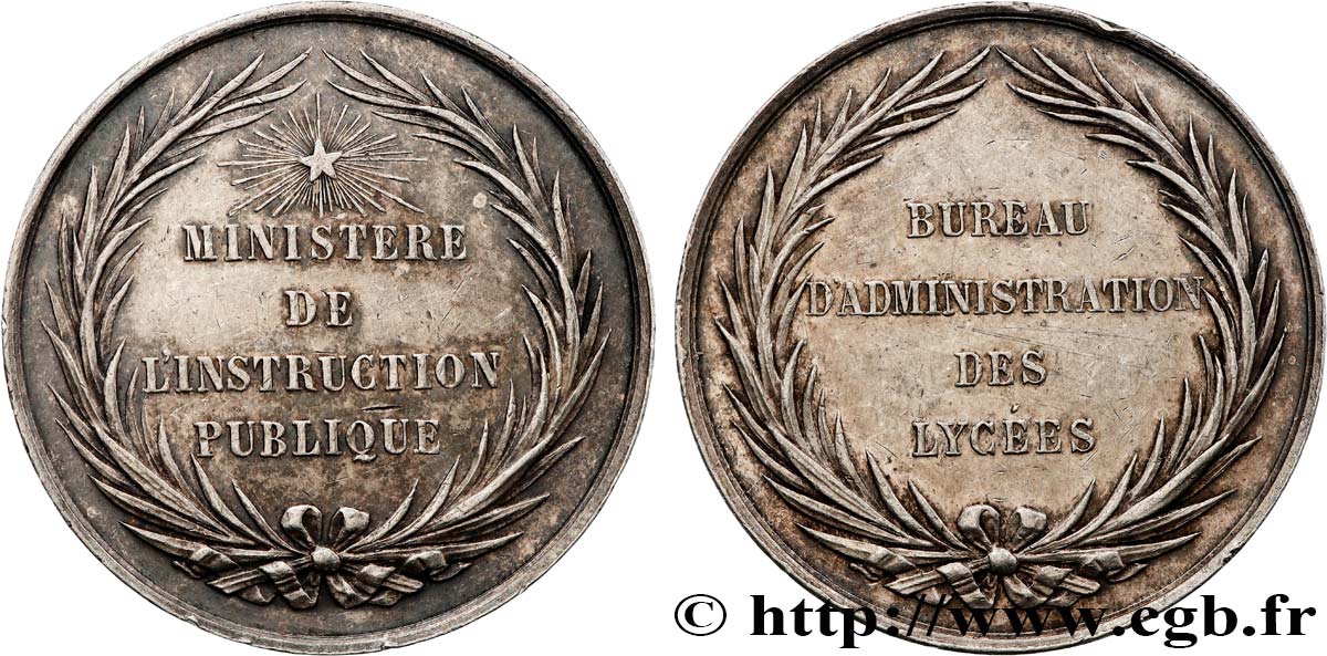 ÉDUCATION : LYCÉES, ÉCOLES Médaille, Bureau d’administration des lycées TTB