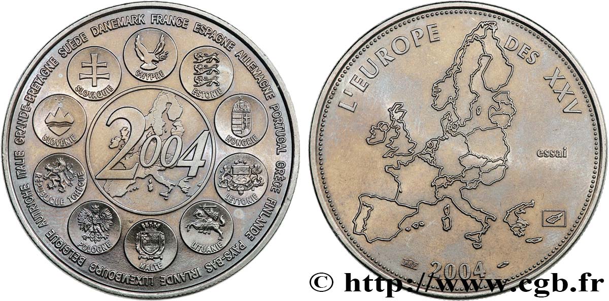V REPUBLIC Médaille, Essai, Dernière année des 12 pays de l’Euro AU