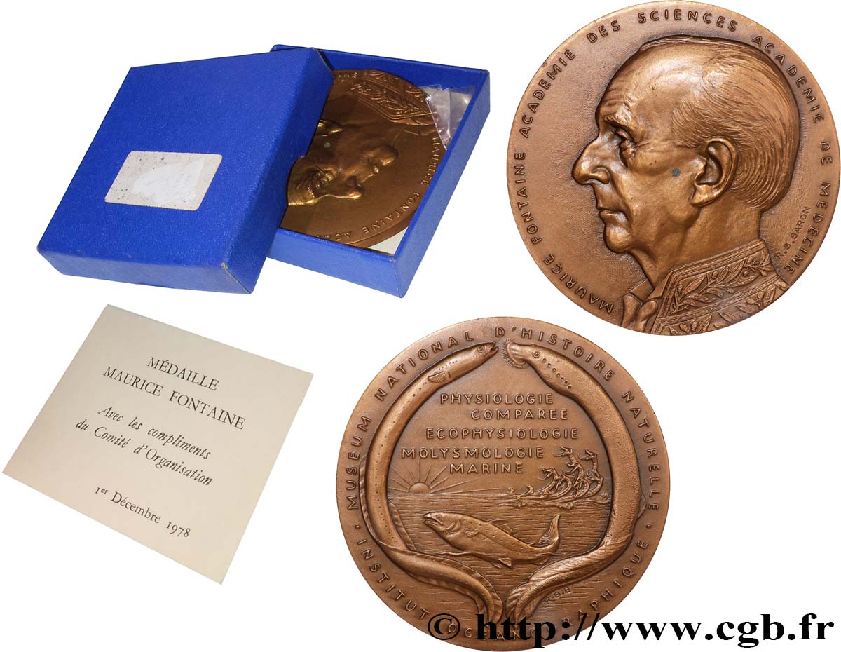 SCIENCE & SCIENTIFIC Médaille, Maurice Alfred Fontaine AU