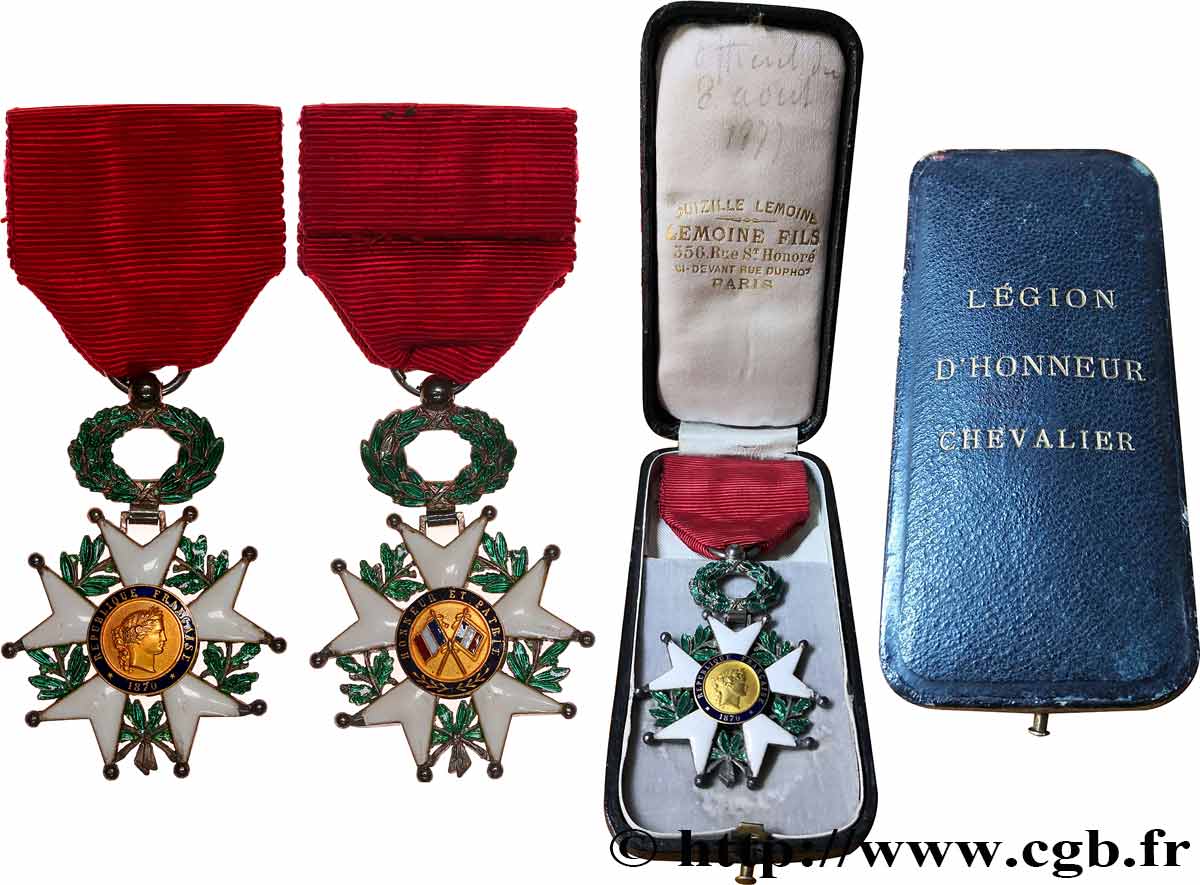 III REPUBLIC Légion d’Honneur - Chevalier XF