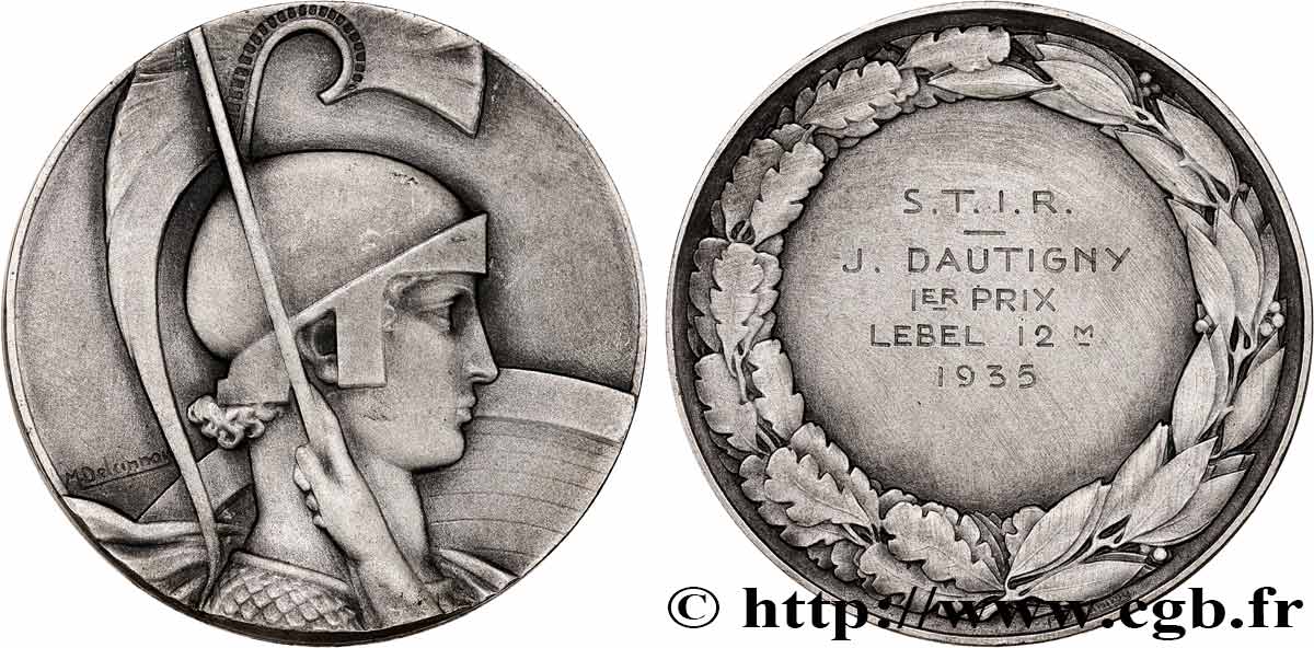 DRITTE FRANZOSISCHE REPUBLIK Médaille de récompense, premier prix, Lebel 12 mètres fVZ