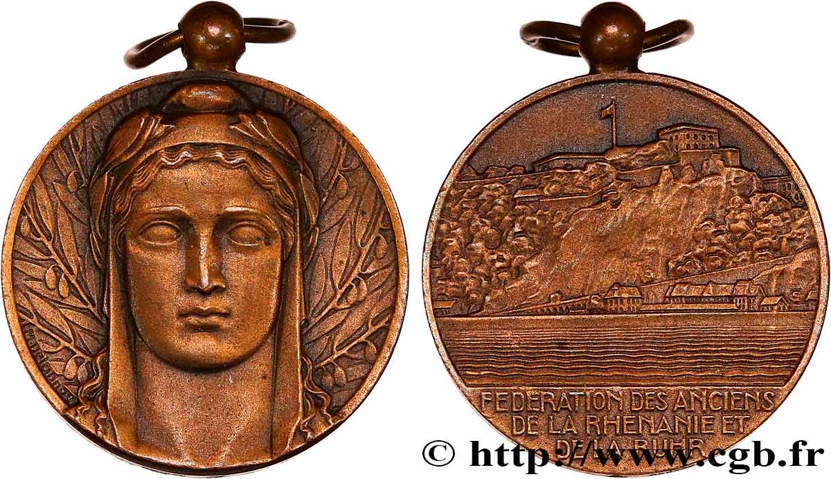 CUARTA REPUBLICA FRANCESA Médaille commémorative de l Occupation de la Rhénanie et de la Ruhr EBC