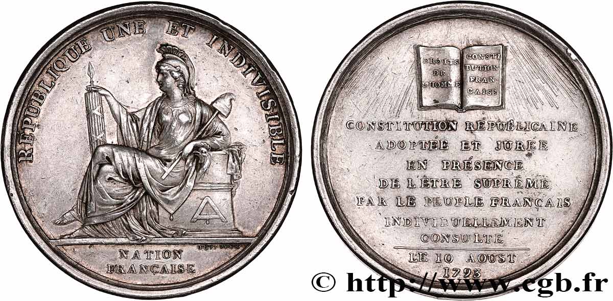 NATIONALKONVENT Médaille, acceptation de la Constitution SS