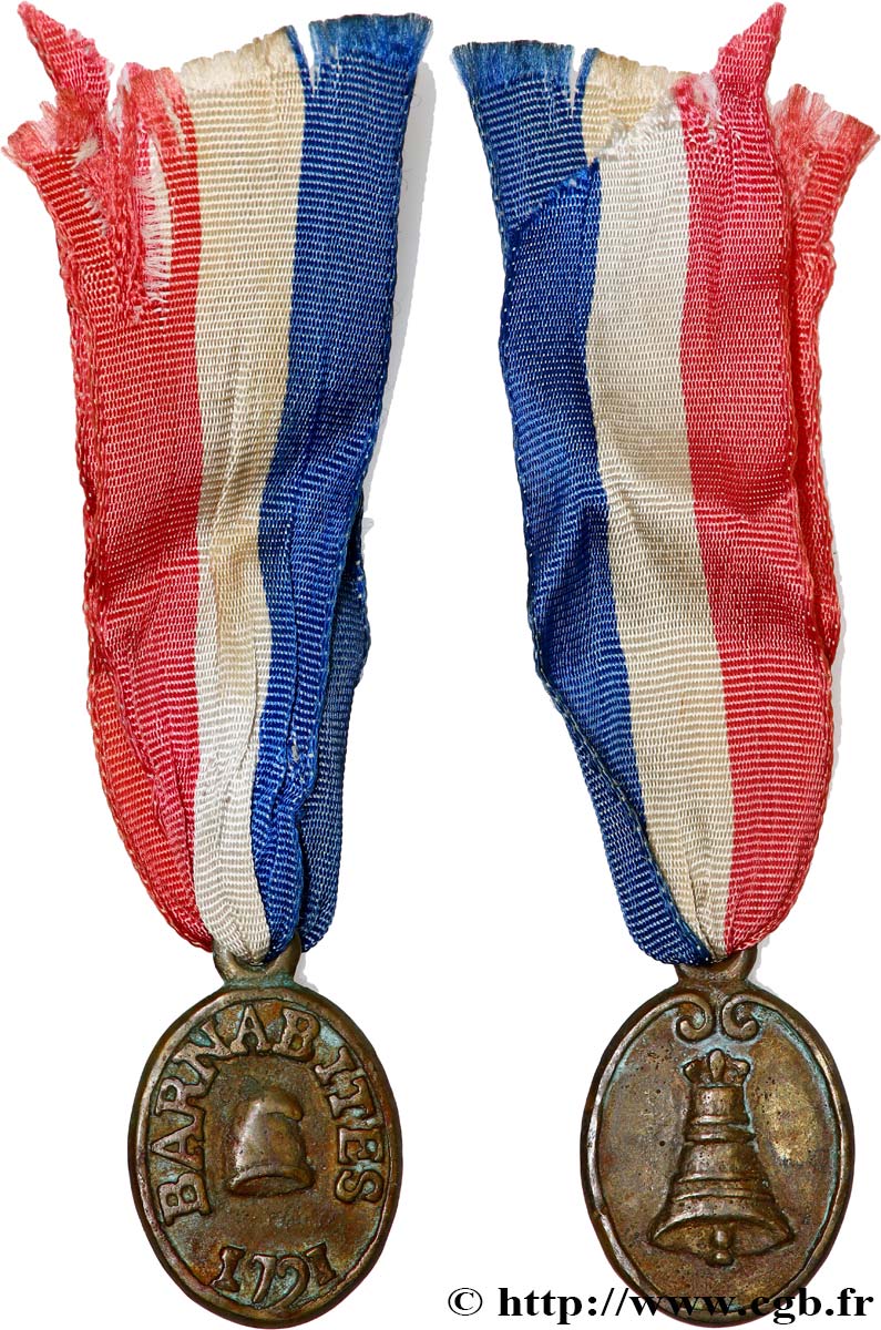 FRENCH CONSTITUTION Médaille, Insigne des Barnabites XF