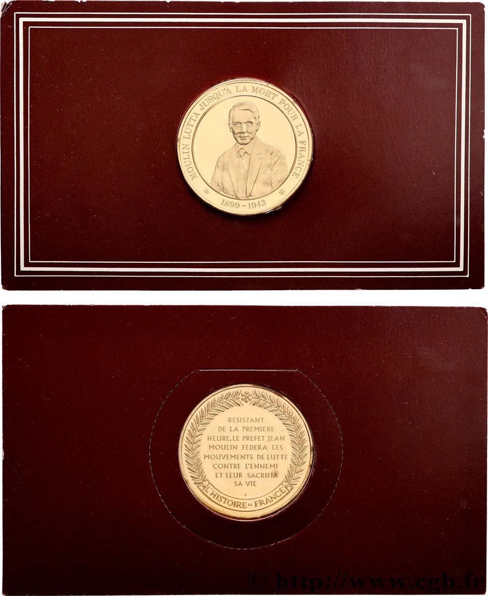 HISTOIRE DE FRANCE Médaille, Jean Moulin MS