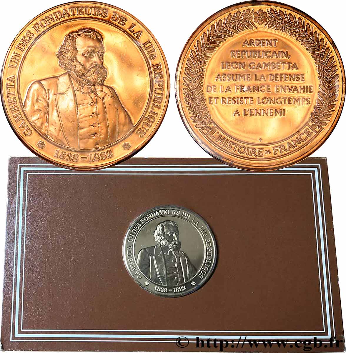 HISTOIRE DE FRANCE Médaille, Gambetta MS