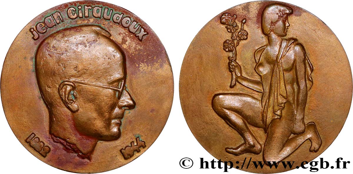 PERSONNAGES CÉLÈBRES Médaille, Jean Giraudoux TTB+/SUP