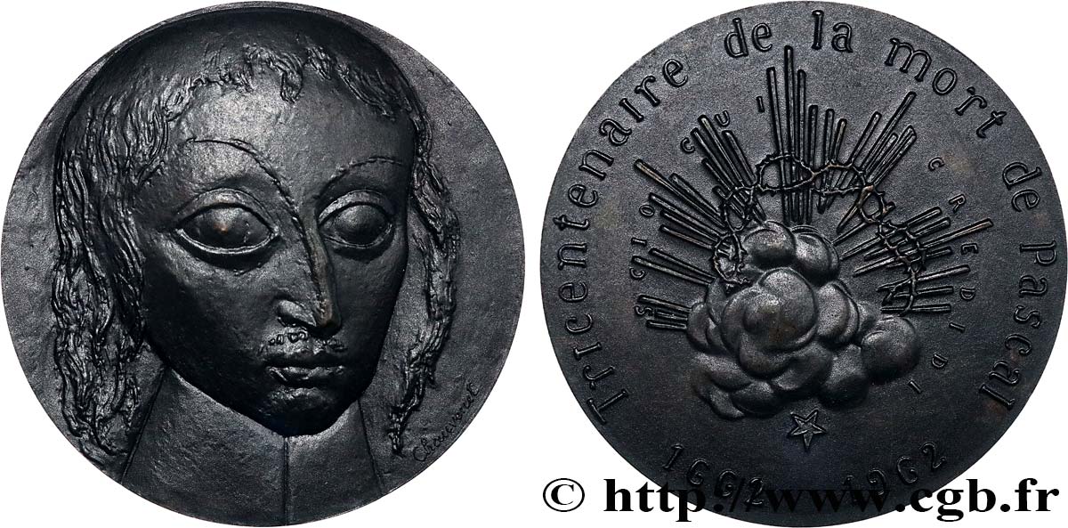 SCIENCES & SCIENTIFIQUES Médaille, Tricentenaire de la mort de Pascal SUP