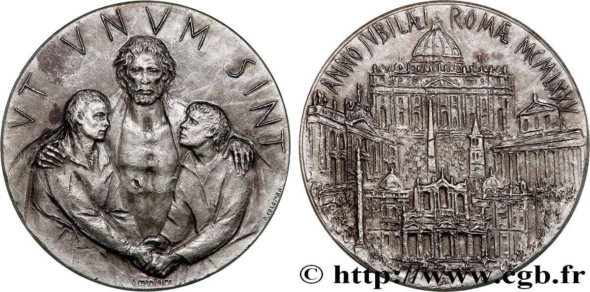 VATIKANSTAAT UND KIRCHENSTAAT Médaille du Jubilé pour l’Année Sainte 1975 VZ