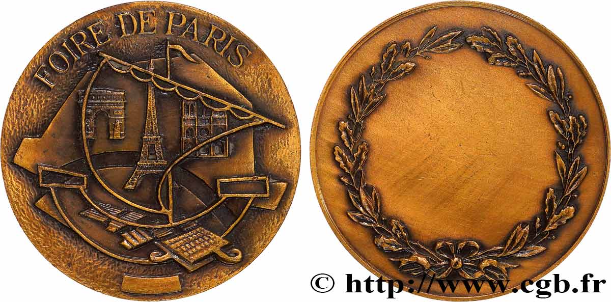 CINQUIÈME RÉPUBLIQUE Médaille, Foire de Paris TTB+