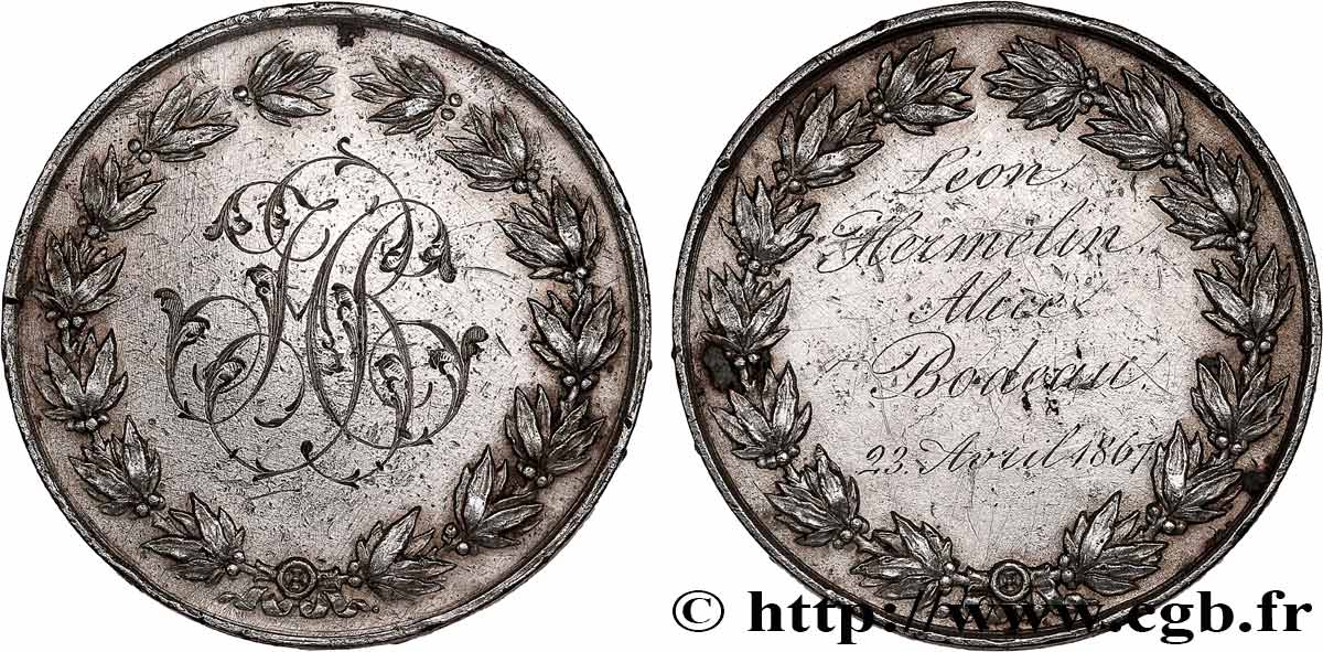 AMOUR ET MARIAGE Médaille de mariage TB+