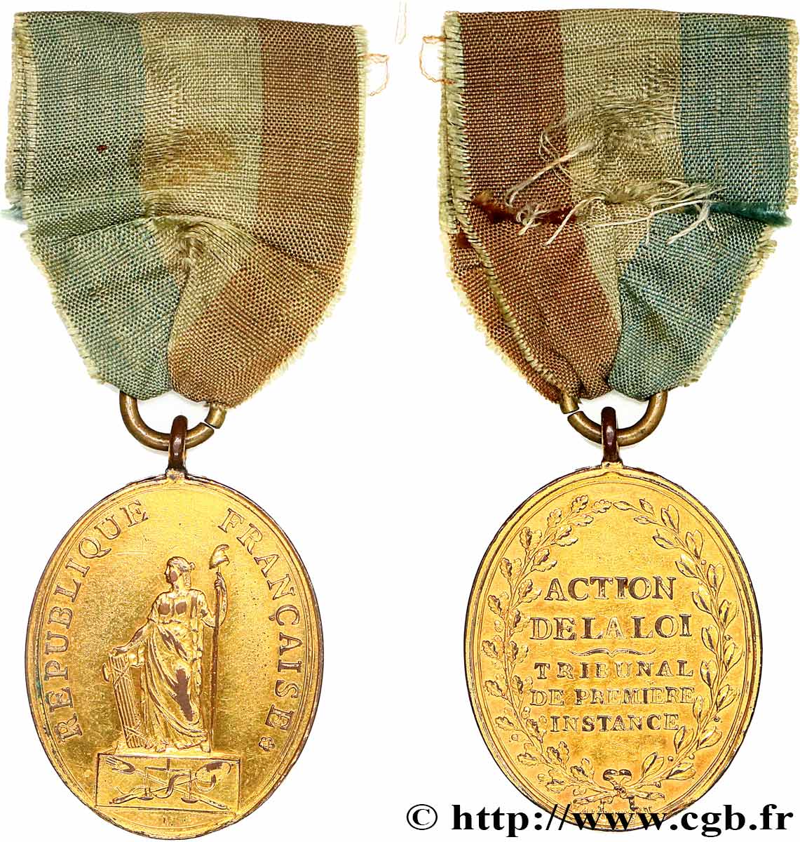 FRENCH CONSTITUTION Médaille, Tribunal de première instance SS