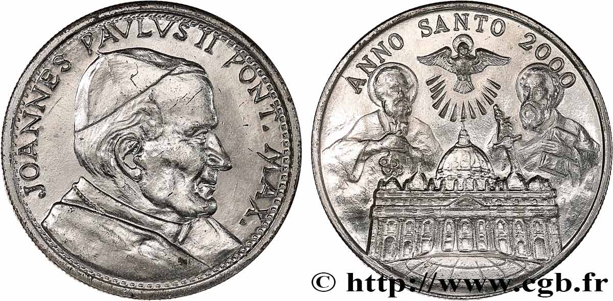 JEAN-PAUL II (Karol Wojtyla) Médaille, Année sainte MBC+