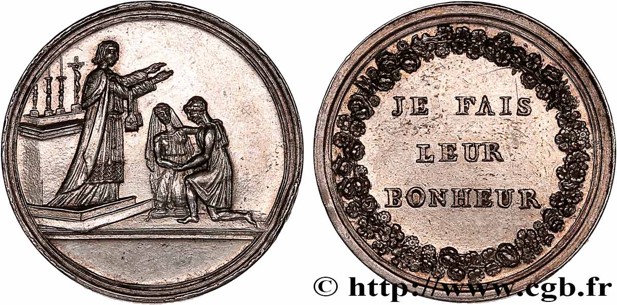 AMOUR ET MARIAGE Médaille de mariage, Je fais leur bonheur TTB+