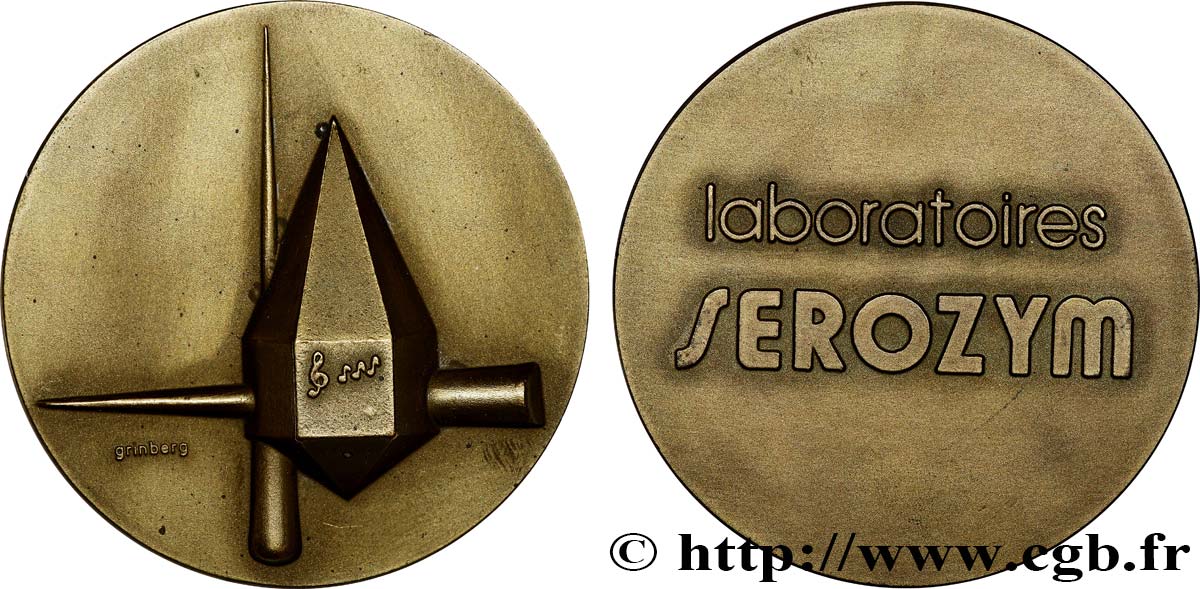 V REPUBLIC Médaille, Laboratoires Serozym AU