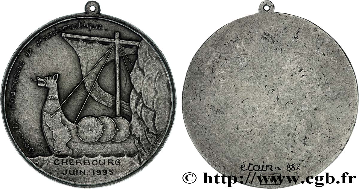 CINQUIÈME RÉPUBLIQUE Médaille, Société française de numismatique SUP