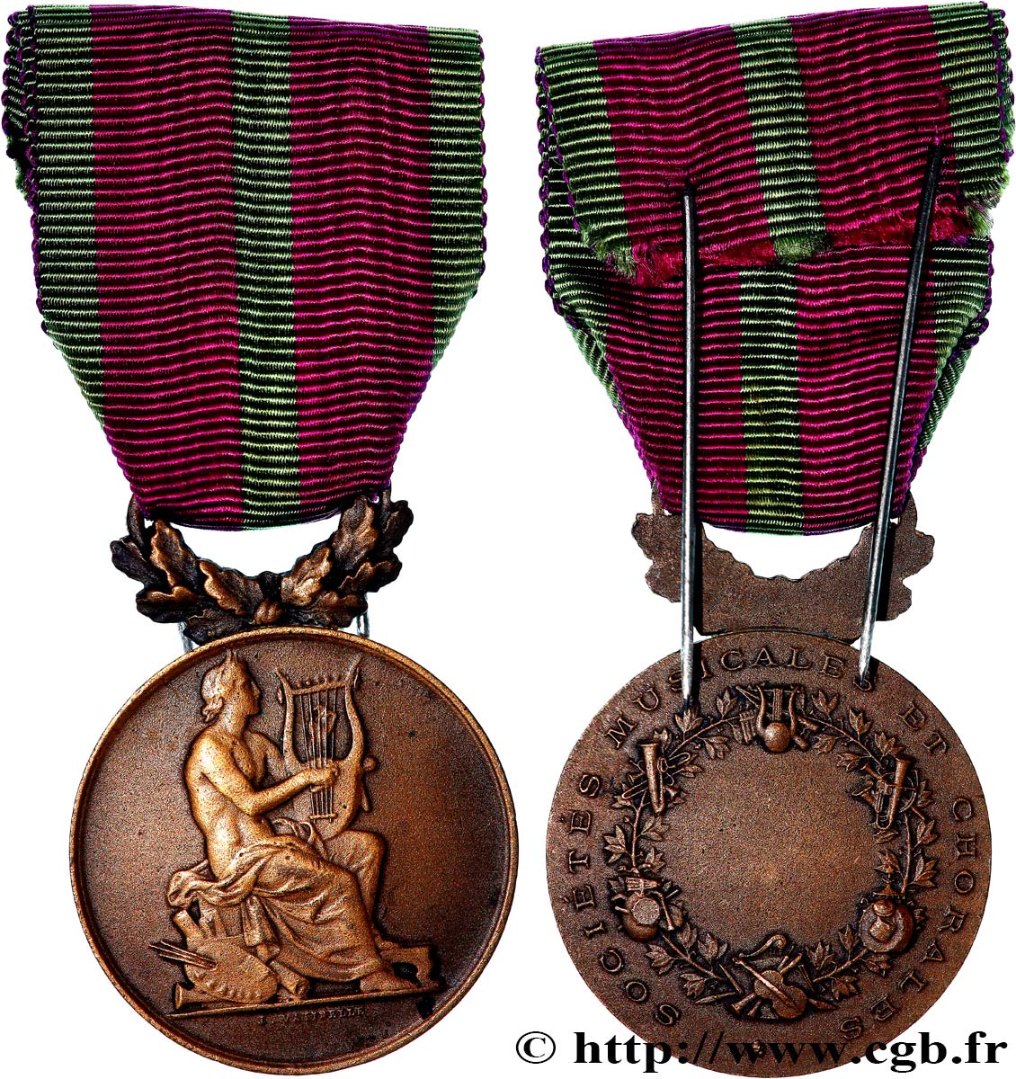 MUSIQUE, ARTS ET CONCERTS Médaille, Sociétés musicales et chorales TTB+