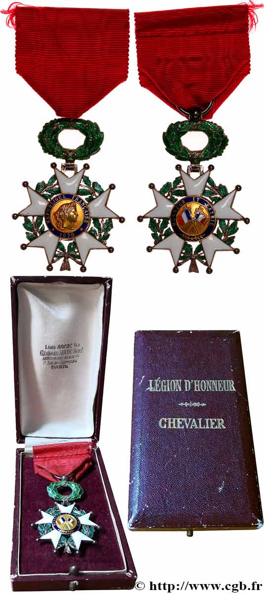 TROISIÈME RÉPUBLIQUE Légion d’Honneur - Chevalier TTB+