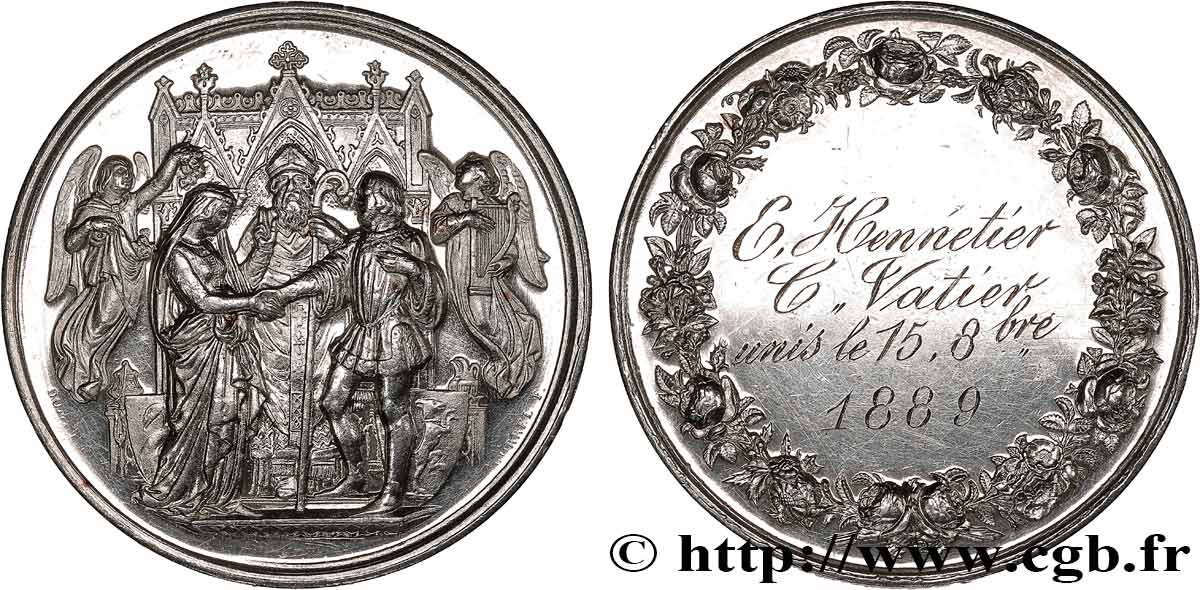 AMOUR ET MARIAGE Médaille de mariage fVZ