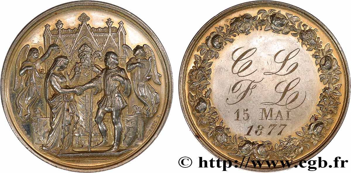 LOVE AND MARRIAGE Médaille de mariage AU