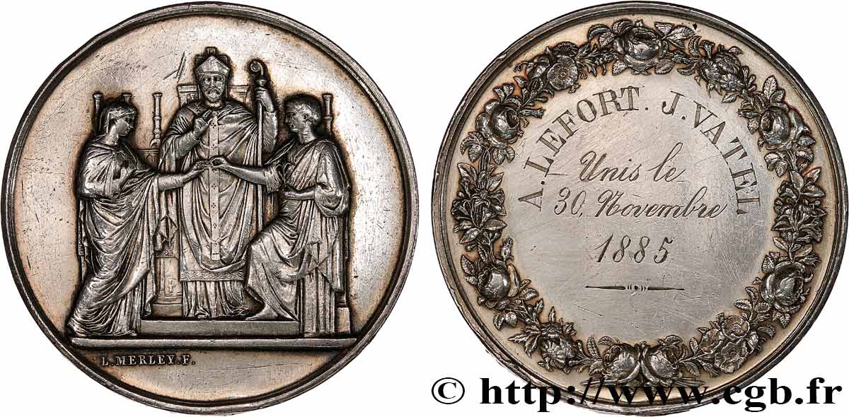 AMOUR ET MARIAGE Médaille de mariage fVZ