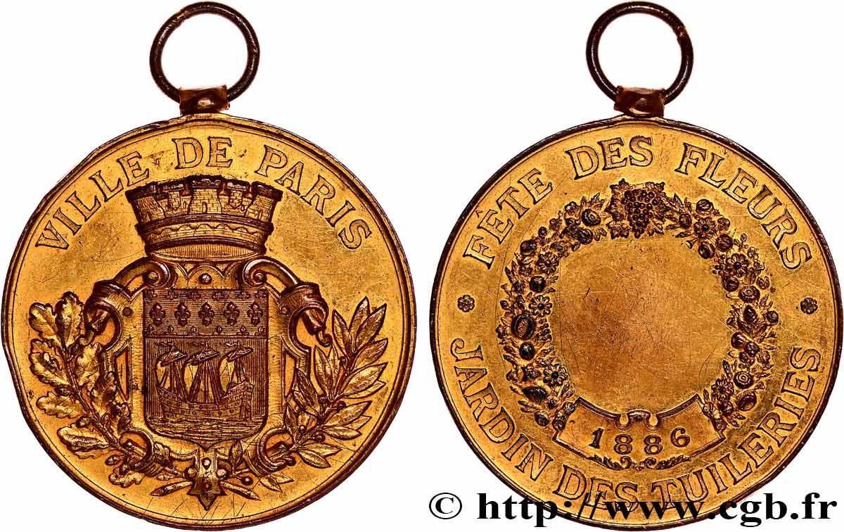 DRITTE FRANZOSISCHE REPUBLIK Médaille, Fête des fleurs SS