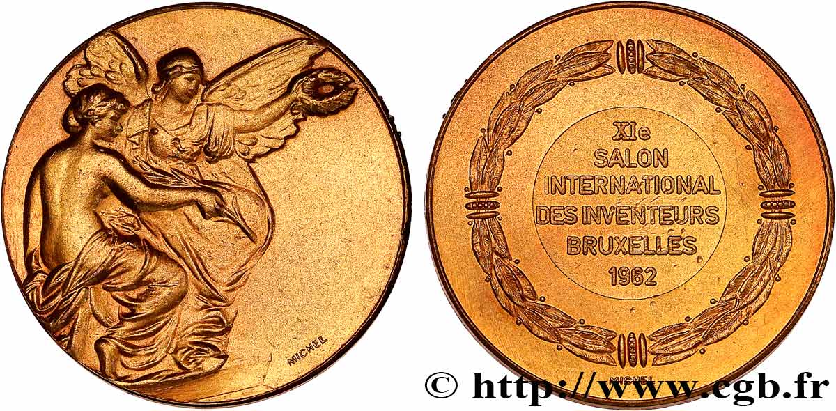 BELGIQUE - ROYAUME DE BELGIQUE - BAUDOUIN Ier Médaille, XIe salon international des inventeurs q.SPL